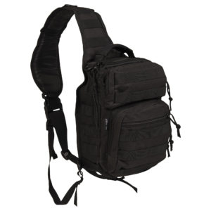 MOCHILA 1 ASA 10 LITROS MILTEC NEGRA